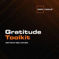 MenTools Gratitude Toolkit cover with brand logo and the text “Written by men, for men”