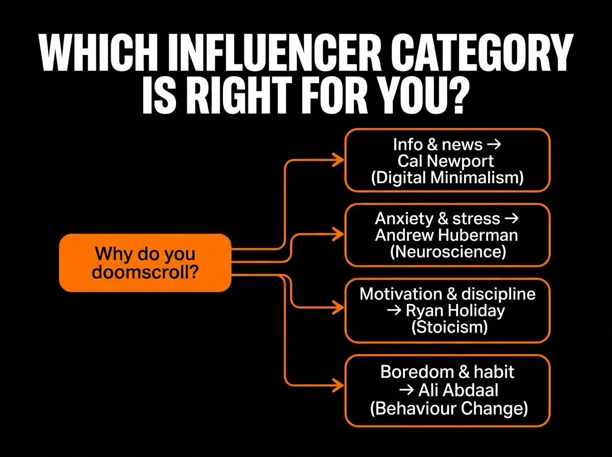 best influencers to stop doomscrolling men