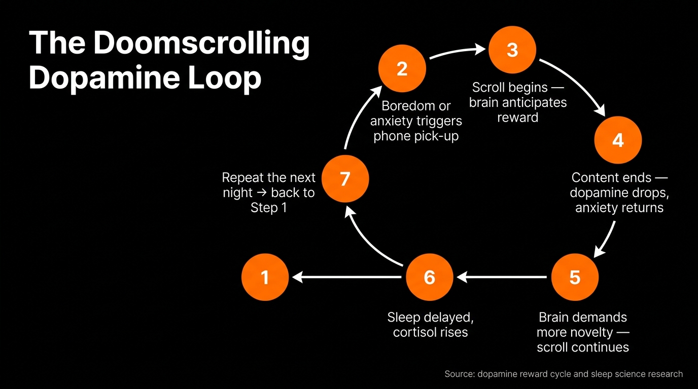 stop doomscrolling at night