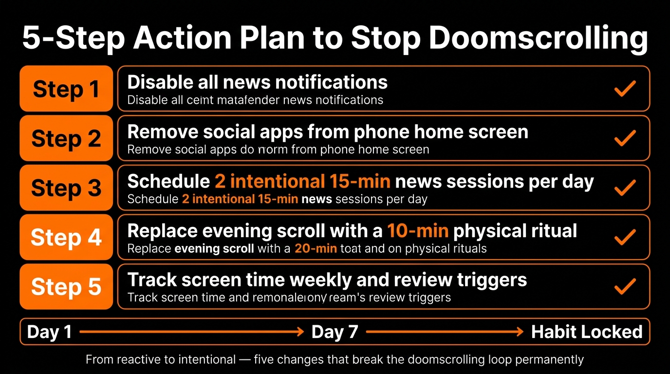 doomscrolling vs healthy news