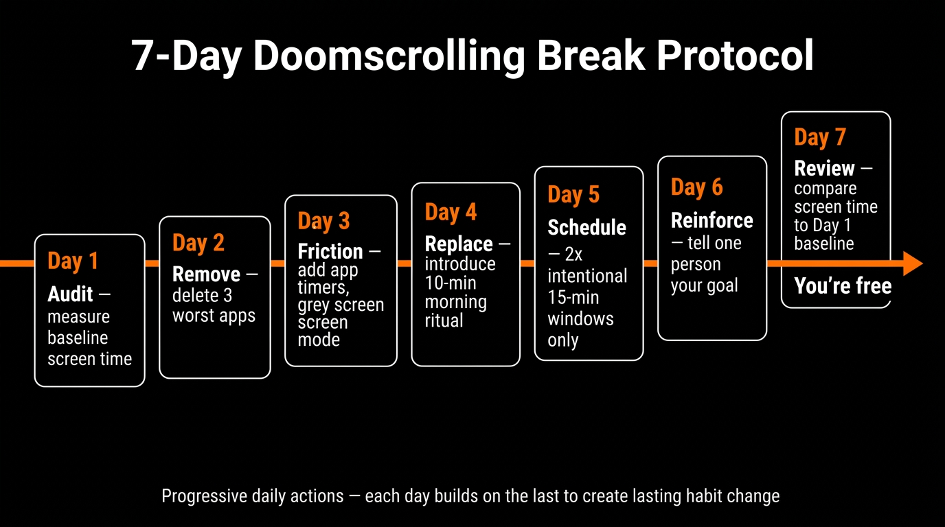 how to break doomscrolling habit