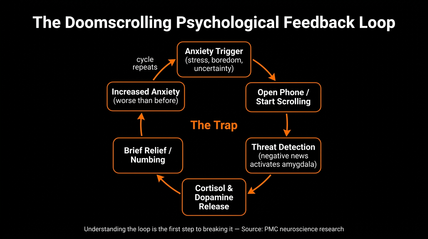 doomscrolling men mental health
