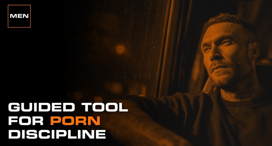 Man using mantras to build porn discipline and resist urges