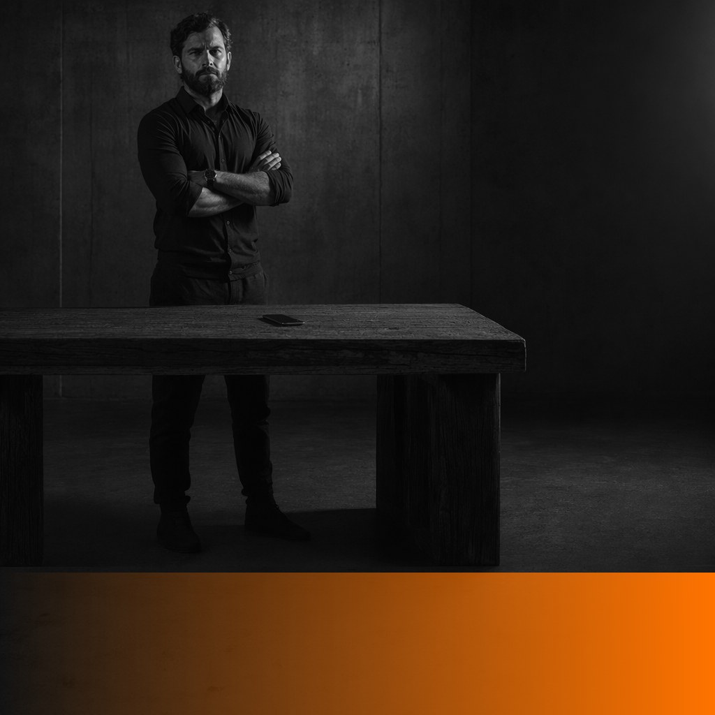 MenTools blog feature image for What Works Best to Stop Doomscrolling — Apps, Blockers, or Mindset? — black and white photograph with orange MenTools overlay