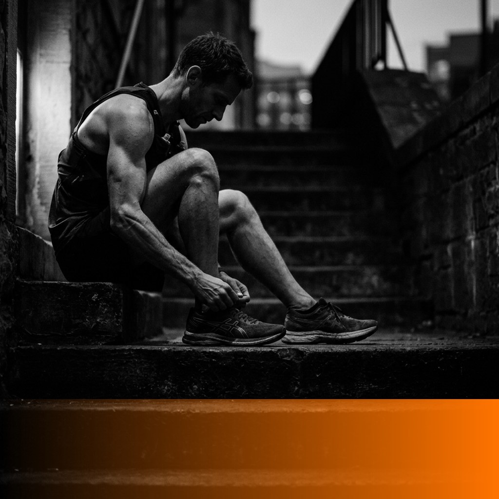 MenTools blog feature image for Daily Habits for Men, black and white photograph with orange MenTools overlay
